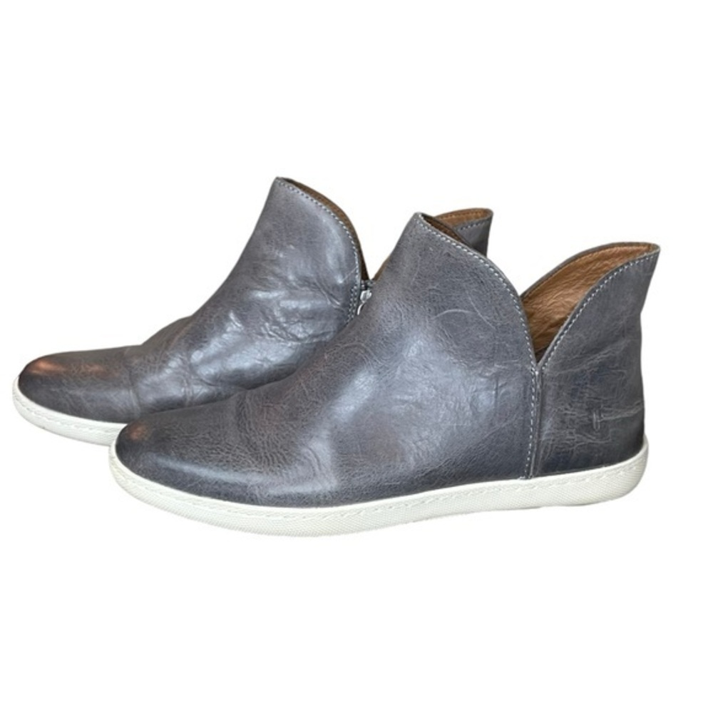 Frye Grey Melissa Sneaker Shooties Size 8 Booties‎ Tennis Shoes Casual Women’s